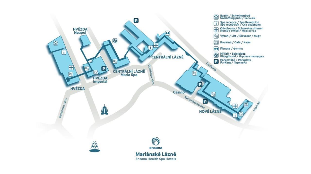 Ensana Centralni Lazne - Maria Spa Mariánské Lázně المظهر الخارجي الصورة